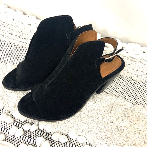 Frye Courtney Sling Bootie Glove Peep Toe Block - Picture 3 of 14